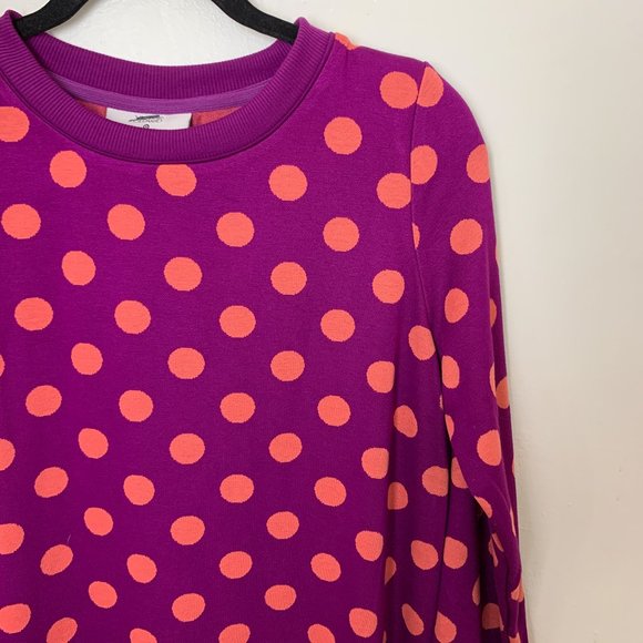 NWOT Victor Glemaud x Target Purple Polka Dot Long Sleeve Tunic Mini Dress XXS - Picture 3 of 6